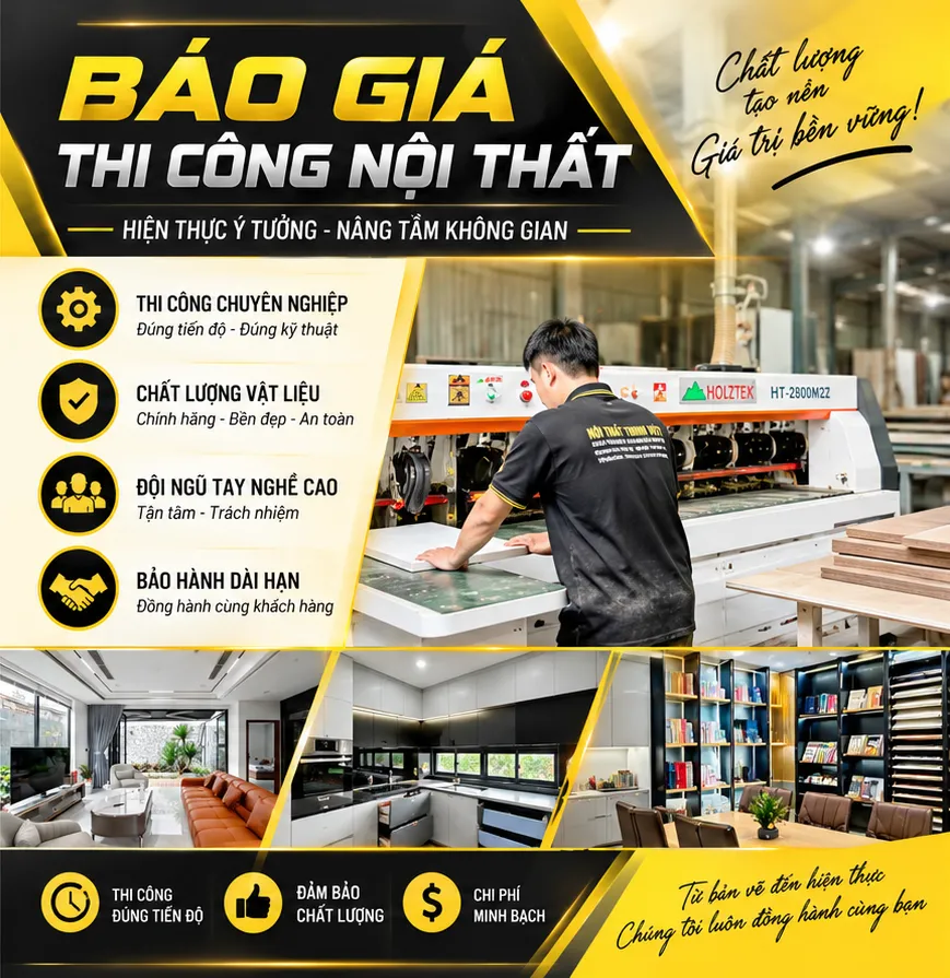 Báo giá thi công nội thất